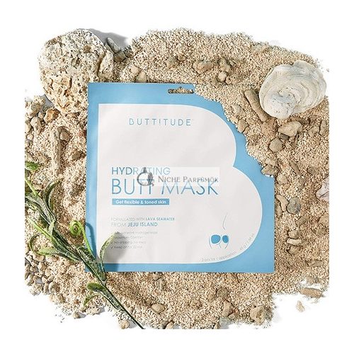 Buttitude FDA-Approved Hydrating and Rejuvenating Butt Hydrogel Sheet Mask with Jeju Island Lava Seawater - Ultimate Butt Care