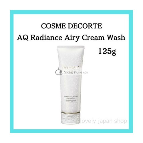 COSME DECORTE AQ Radiance Airy Cream Wash 125g Cleansing Foam Pore Aging Care