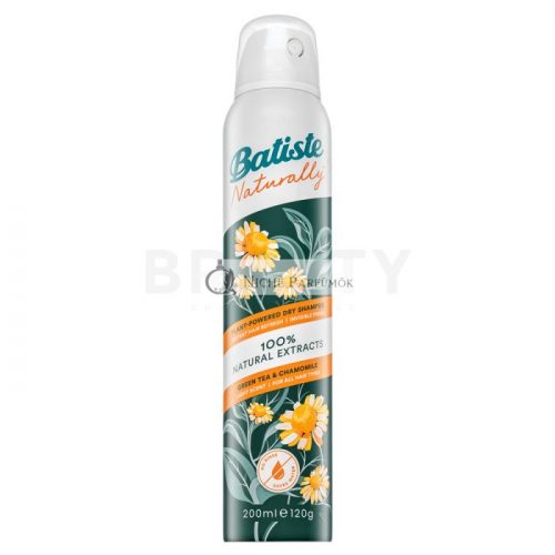 Batiste Naturally Green Tea & Chamomile száraz sampon gyorsan zsírosodó hajra 200 ml