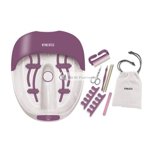 House of Marley HoMedics Luxury Nail Care Foot Spa & Nail Set - Foot Bubble Bath, Bubble Massage with Integrated Pedicure Attachments, Massaging Rollers & Warm-keeping Function, Including Nail Care Set