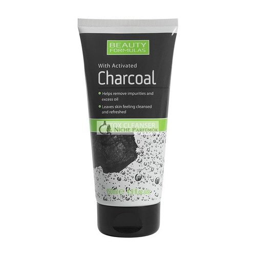 Beauty Formulas Activated Charcoal Detox Cleanser Unscented 150ml