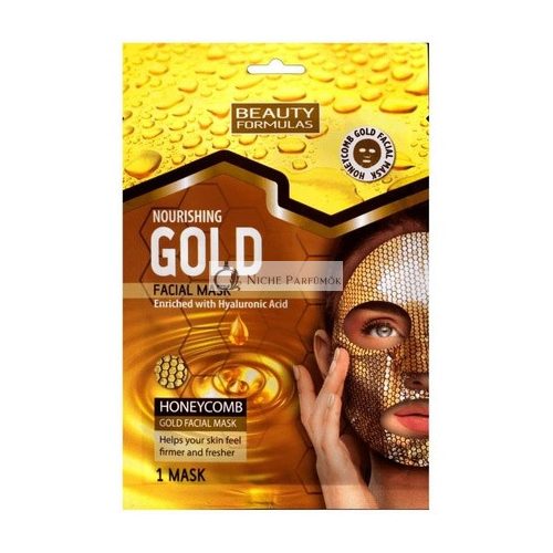 Beauty Formulas Nourishing Gold Face Mask with Honeycomb Texture