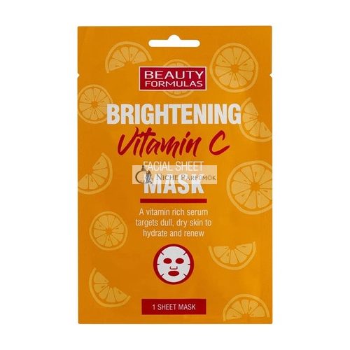 Beauty Formulas Brightening Vitamin C Facial Mask Orange