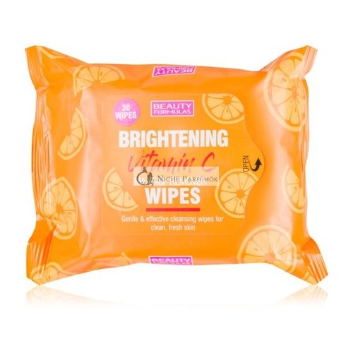 BEAUTY FORMULAS Make-Up Remover Wipes Brightening Vitamin C 30szt