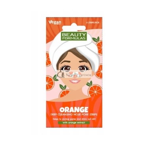 Beauty Formulas Deep Cleansing Nose Patches Orange - 6 Pieces