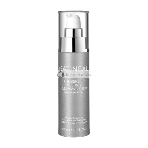 Gatineau Age Benefit Melting Cleansing Elixir 100ml Hydrating Face Cleanser for Dry Skin with Natural Retinol Alternative