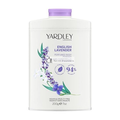 Yardley London English Lavender Perfumed Body Powder 200g