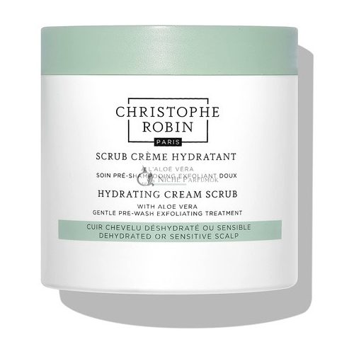 Christophe Robin Hydrating Cream Scrub with Aloe Vera 250ml