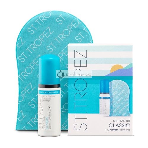 St.Tropez Self Tan Classic Starter Kit with Bronzing Mousse and Applicator Mitt Vegan Natural Cruelty Free 25ml Mini Kit