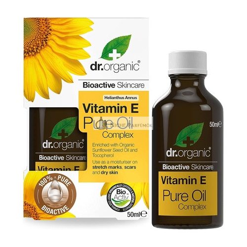 Dr Organic Organic Vitamin E Pure Oil Natural Vegan Cruelty Free Paraben and SLS Free 50ml