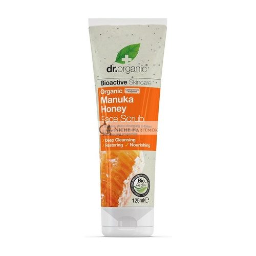 Dr Organic Manuka Honey Face Scrub Natural Exfoliating 125ml