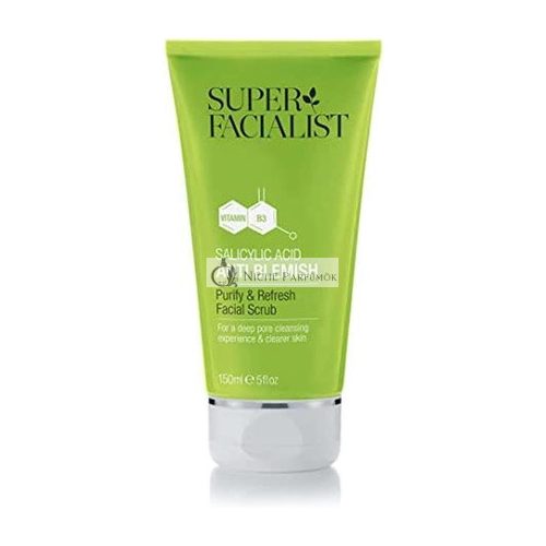 Super Facialist Salicylic Acid Anti Blemish Purify & Refresh Face Scrub 150ml