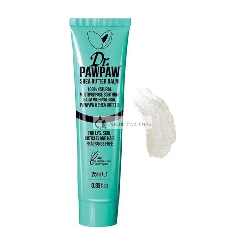 Dr. Pawpaw Original Balm Multipurpose Vegan Natural Balm for Lips, Skin, Hair, Nails and Cuticles - Single Shea Butter