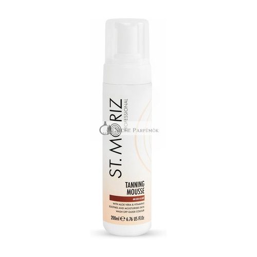 St Moriz Professional Instant Tanning Mousse with Aloe Vera and Vitamin E Medium 200ml - Single