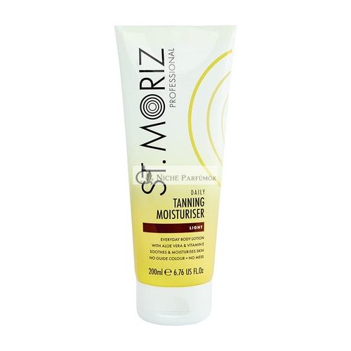 St.Moriz Gradual Golden Glow Tanning Moisturiser Self-Tanning Cream with Hydrating Ingredients 200 ml