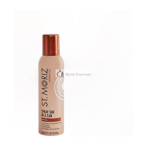 ST. MORIZ Advanced Spray Tan in a Can Fast Drying Vegan Fake Tan Medium 150ml Full Body