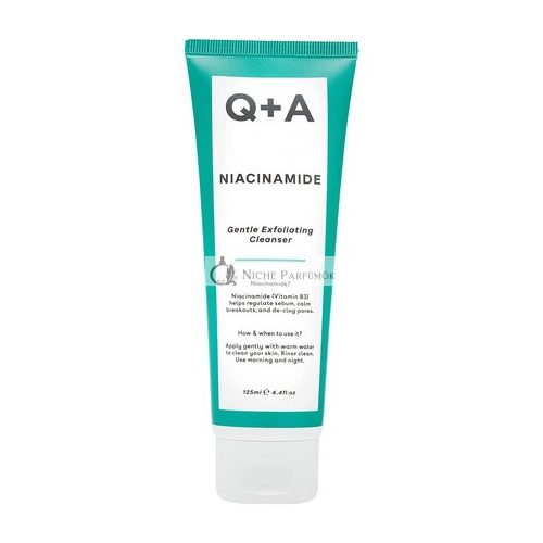 Q+A Niacinamide Gentle Exfoliating Cleanser with Inulin and Fructose 125ml