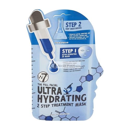 W7 The Full Facial Ultra Hydrating 2 Step Treatment 3D Face Mask and Moisturizer