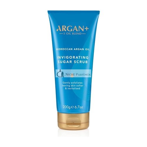 Argan+ Invigorating Body Scrub Moroccan Argan Oil Vegan Sugar Scrub 200g