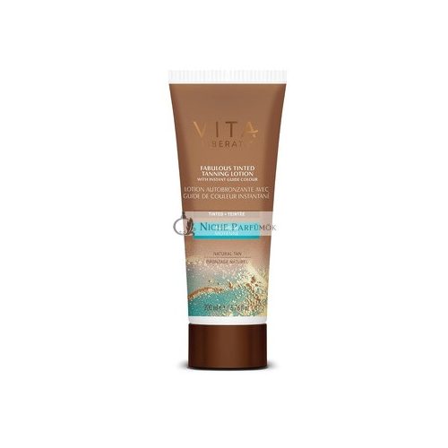 Vita Liberata Fabulous Gradual Tanning Lotion Medium Tinted Natural Looking Tan for Face & Body Quick Drying Formula with Hyaluronic Acid 6.76 fl oz