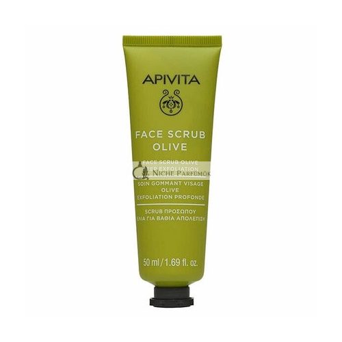 Apivita Face Scrub for Deep Exfoliating with Olive 95% Natural Ingredients 50ml