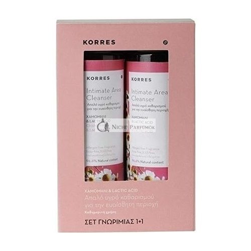 Korres Chamomile & Lactic Acid Intimate Area Cleanser 250ml - Pack of 2