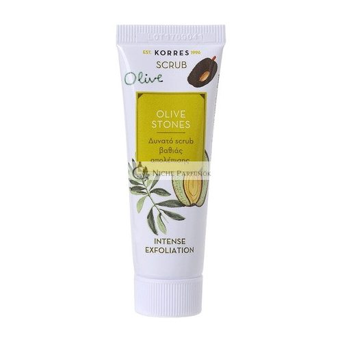 Korres Natural Olive Stones Scrub 18ml, Vegan