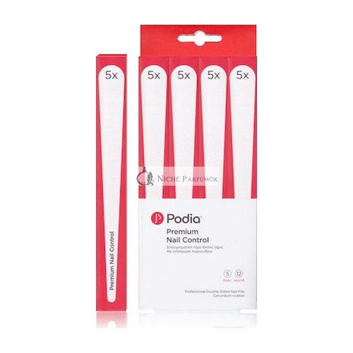 Podia Premium Nail Control Professional Double-Sided Nail File 5 Pieces