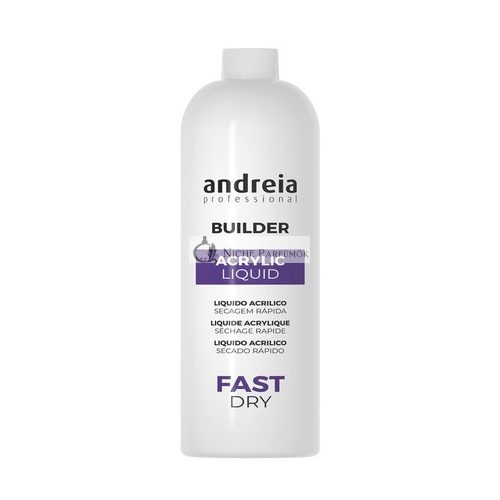 Andreia Profi Nail Builder Acrylic Monomer Liquid Fast Dry 1000ml - Salon Quality Quick Dry Liquid for Strong Nail Extensions