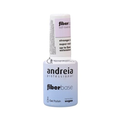 Andreia Gel Polish Fiber Base Color Soft Lavender - 10.5 Ml