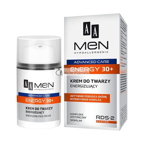 AA Men Hypoallergenic Advanced Care 30+ Energy Face Cream 50ml