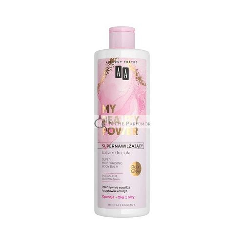 AA My Beauty Power Super Moisturizing Body Lotion Ounce + Rose Glow 400ml