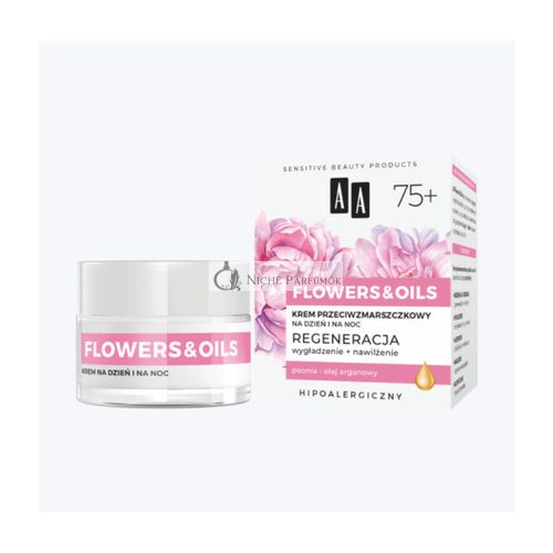 AA Flowers & Oils Regenerating Anti Wrinkle 75+ Day & Night Cream 50ml