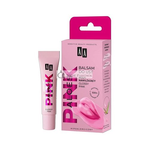 AA Aloes Pink Multinofeuchtigkeitsspendende Lippenlotion Glossy Pink 10g