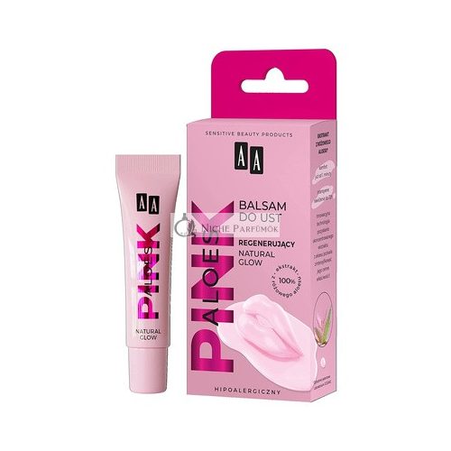 AA Aloes Pink Regenerating Lip Lotion Natural Glow 10g