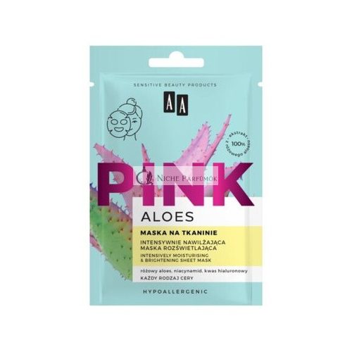 AA Aloes Pink Intensively Moisturizing Illuminating Mask for Fabric