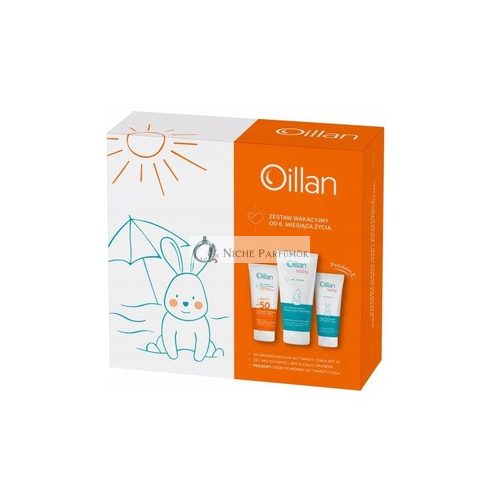 Oillan Holiday Set For Baby - Spf 50 Emulsion 100ml, 3-In-1 Gel 200ml, Protective Cream 75ml