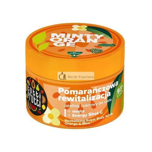 TUTTI FRUTTI Revitalizing Body Sugar Scrub Orange and Mint + Energy Shot C 300g