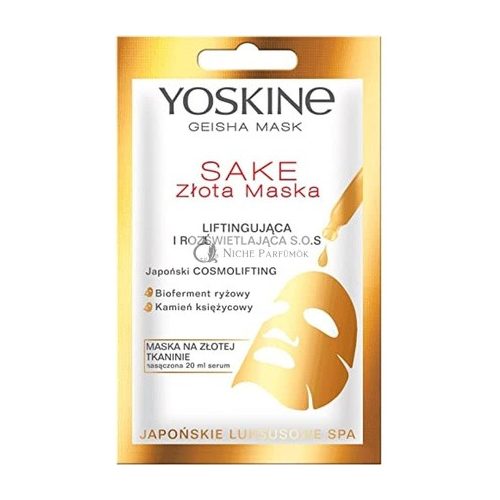 Yoskine Geisha Mask Sake Golden Sheet Mask