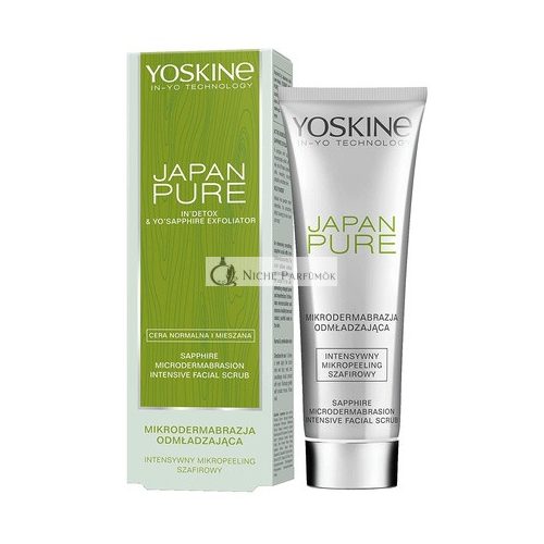 Yoskine Japan Pure Face Peeling 75ml - Effective Skincare for Women - Smoothing and Intensive Sapphire Face Cleansing with Microdermabrasion