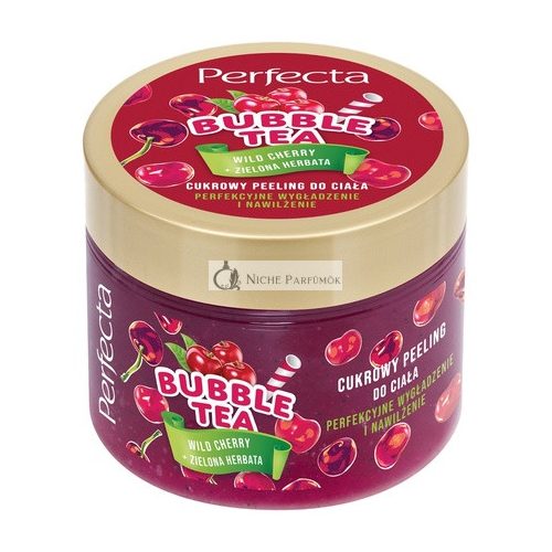 Perfecta Bubble Tea Sugar Body Scrub Wild Cherry 300g