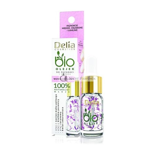 Delia Cosmetics Strengthening Bio Oil for Nails and Cuticles 11ml - Amaranth Flower