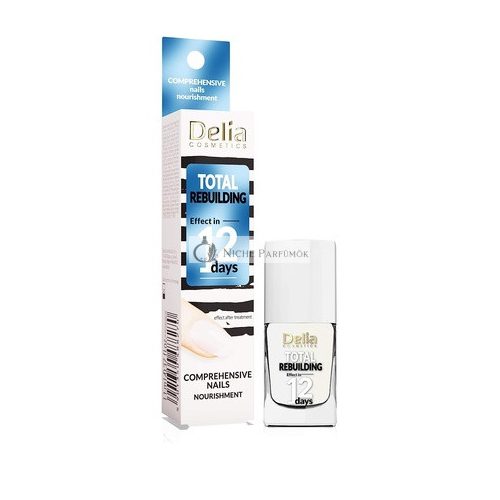 Delia Cosmetics Nail Conditioner Total Reconstruction 11ml - Calcium and Vitamins for Strong and Nourished Nails