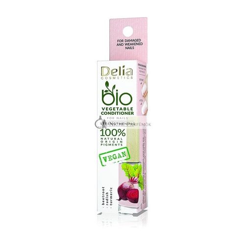 Delia Cosmetics Bio Nail Oil Vegan Nail Conditioner 11ml Betroot