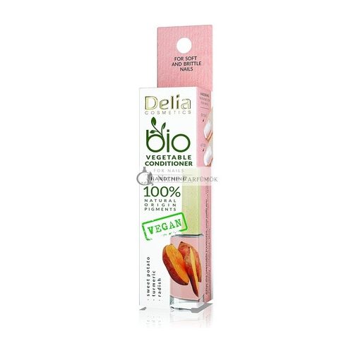 Delia Cosmetics Bio Nail Oil Vegan Nail Conditioner Accelerating the Growth of Nails Natural Ingredients Nourishes Protects Moisturizes and Gives Shine 11ml Sweet Potato