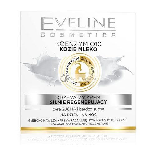 Eveline Cosmetics Nature Line Goats Milk Intensely Regenerating and Nourishing Day and Night Cream with Coenzyme Q10 50ml