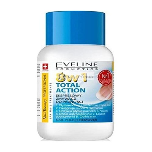 Eveline Cosmetics Nail Therapy 8-in-1 Total Action Nail Polish Remover Acetone-Free 150ml