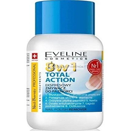 Eveline Cosmetics Nail Therapy 8-in-1 Total Action Nail Polish Remover Acetone-Free 150ml