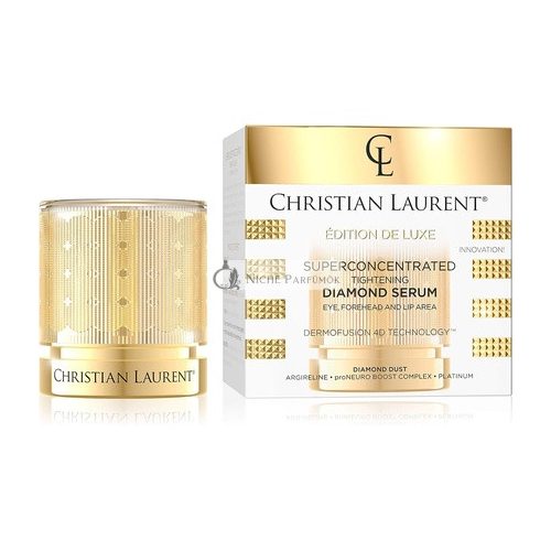 Christian Laurent Super Concentrated Diamond Tightening Serum 30ml Eye Forehead and Lip Area Anti-aging Anti-wrinkle Cream Dermofusion Technology 4d