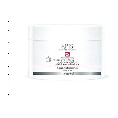 Apis Raspberry Glow Sugar Exfoliator for Face with Freeze Dried Raspberries Hydromanil Complex Squalane 220g